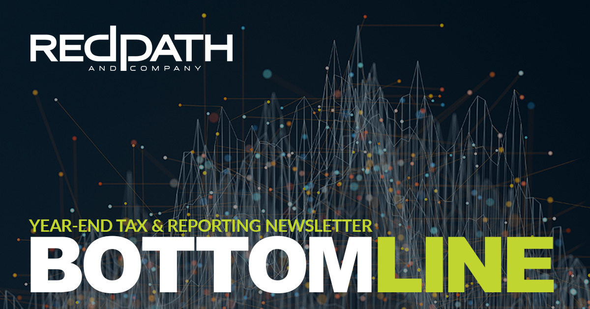 BottomLine Year End Tax and Reporting Newsletter